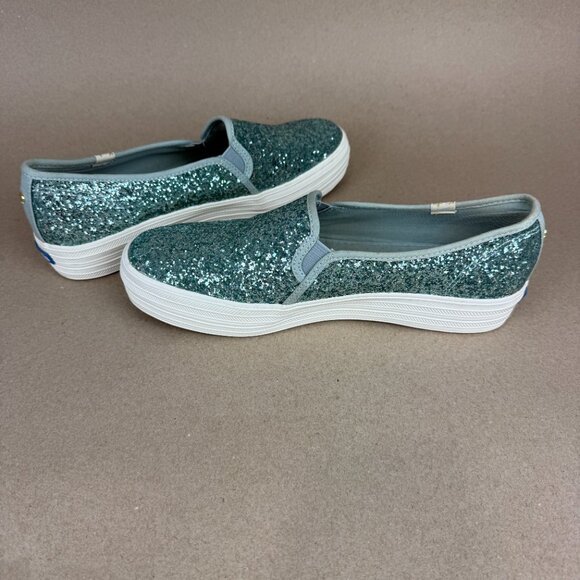 NWOT Keds for Kate Spade Triple Decker Kickstarter Glitter Sneakers, Womens 9.5 - Picture 10 of 14